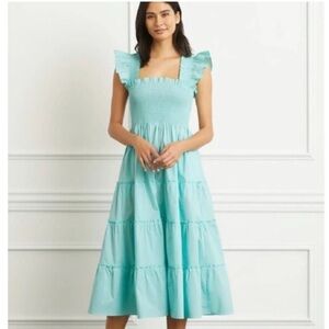 NWT Hill House Home Ellie nap dress in Bay Blue, smocked dress; size XS